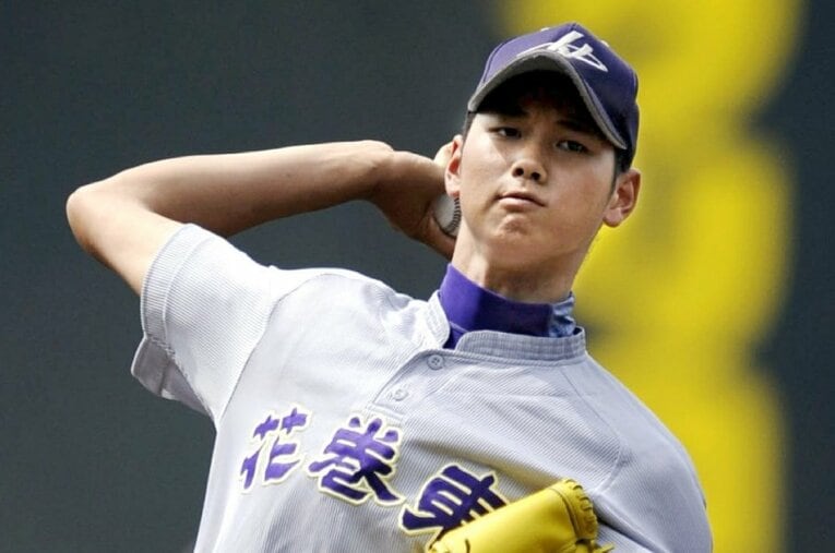 花巻東時代の大谷翔平 ／ photograph by KYODO