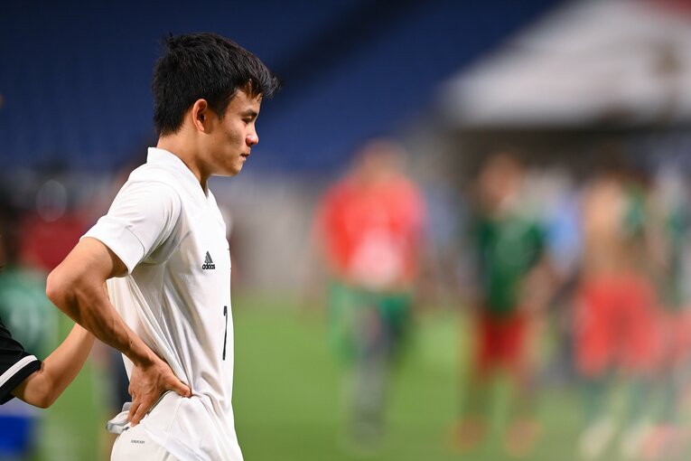 試合後のインタビューで「今日の負けは重い」と答えていた久保選手。その表情、言葉、すべてから“悔しさ”が伝わってきた　©JMPA