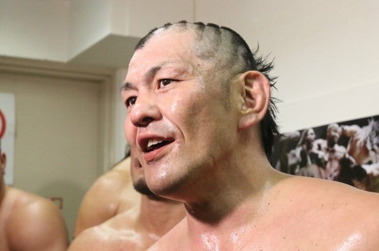 アメリカでも絶大な人気を誇る鈴木みのる（写真は2016年の鈴木軍興行にて） ／ photograph by AFLO