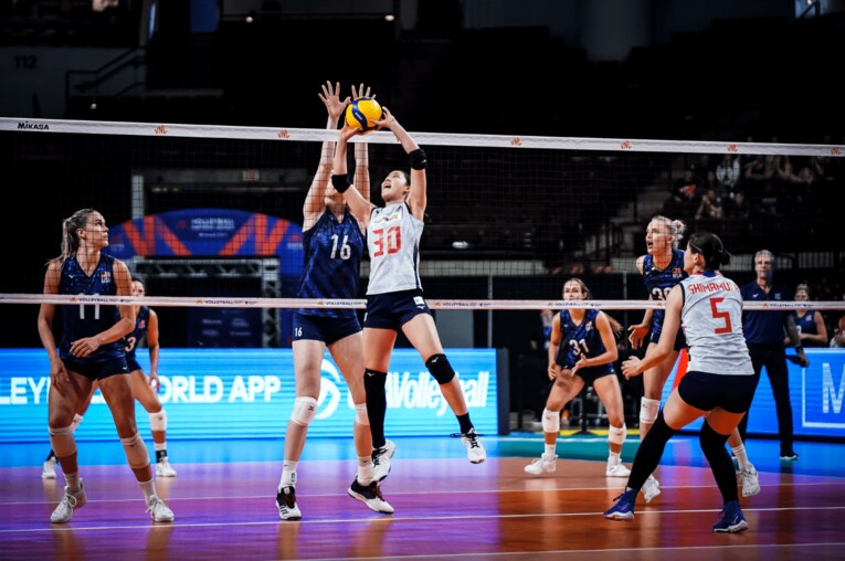 ネーションズリーグ予選ラウンド・アメリカ戦　©︎FIVB