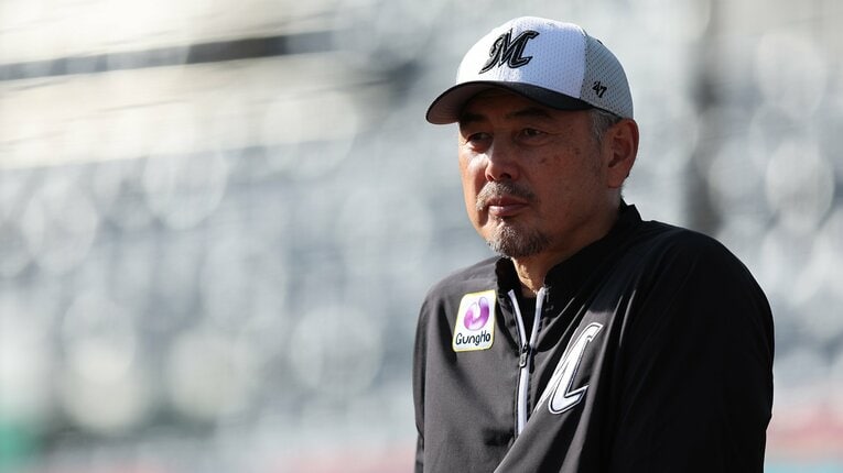 2023年シーズン、吉井監督は様々な思いを秘めて戦っていた　©︎Chiba Lotte Marines