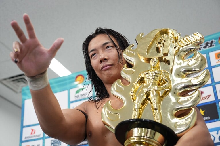 『G1 CLIMAX』を制した竹下幸之介。10月13日にIWGP世界ヘビー級王座に挑む　©Essei Hara