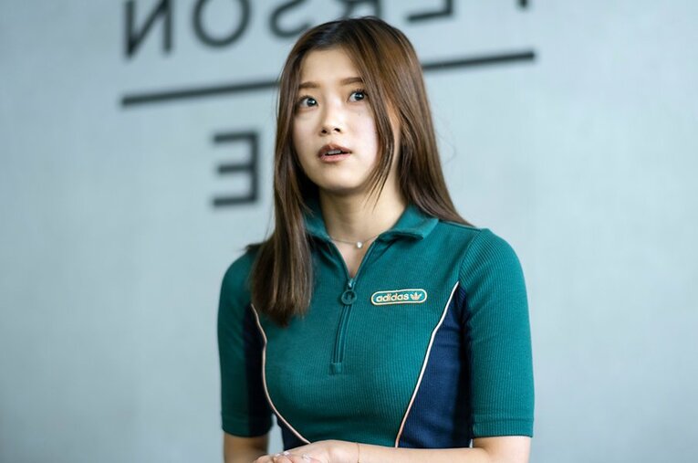 宅トレの動画などを投稿し人気を集めるユーチューバーの加藤ひなたさん ／ photograph by Takuya Sugiyama