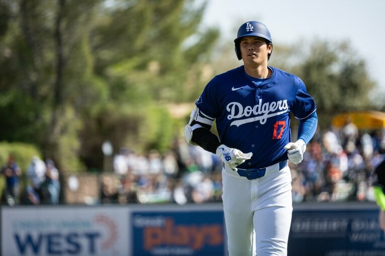 オープン戦に出場する大谷翔平　©Nanae Suzuki