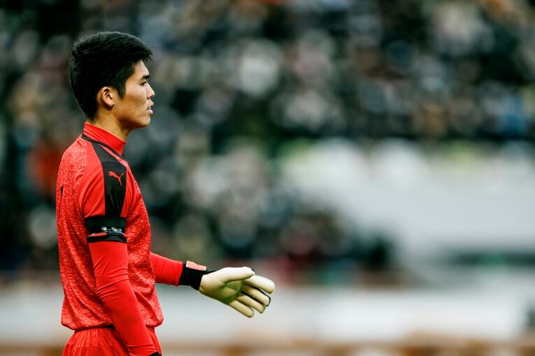 大津GK佐藤瑠星（3年）©︎Kiichi Matsumoto