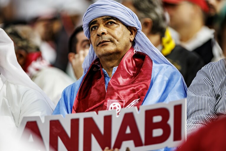 カタールサポーター　©Kiichi Matsumoto/JMPA