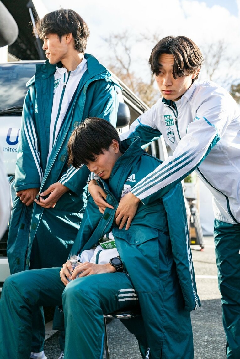 【5区〜往路優勝後…オフショット】©Nanae Suzuki