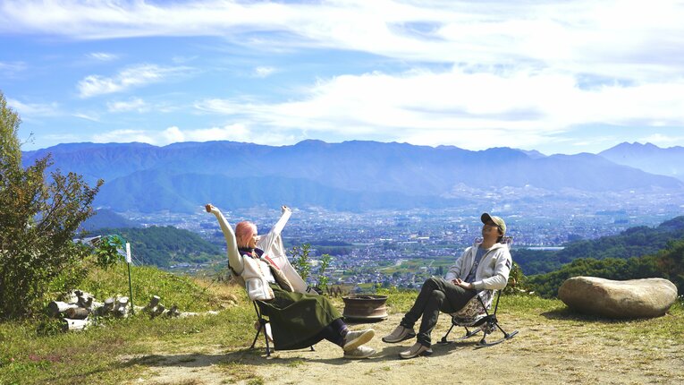 辻本とキャンプに行った時の様子　©本人提供