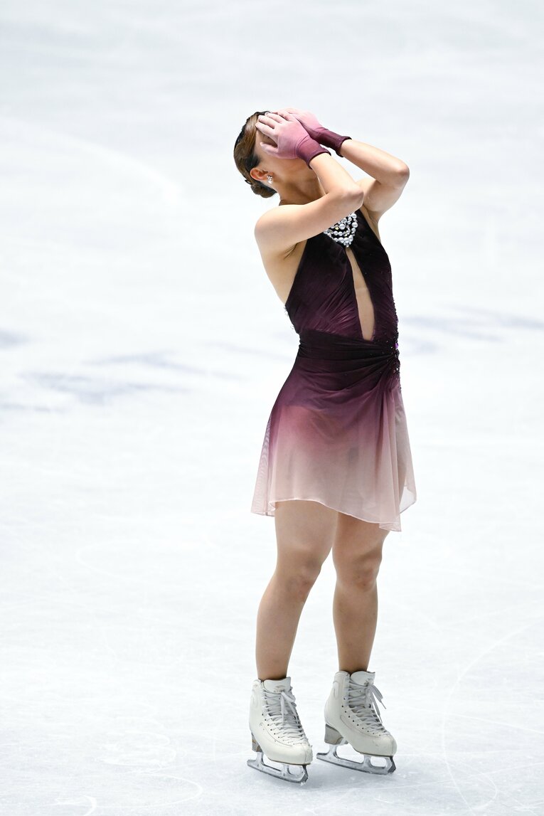 自身最後の全日本選手権で圧巻の演技を見せた坂本花織【スワイプするとそのほかの写真もご覧になれます】　©Asami Enomoto