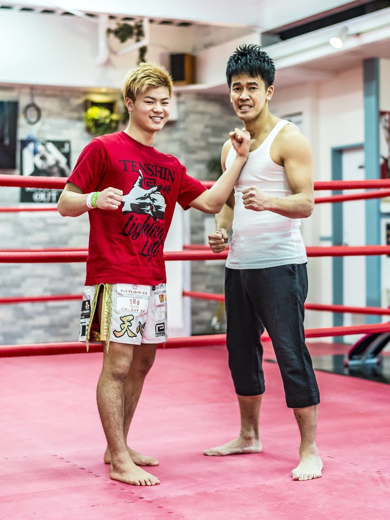 『Number DO』で対談した際の那須川天心と武井壮（2017年）　©Takuya Sugiyama