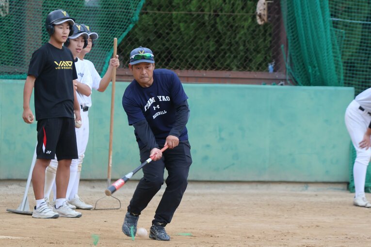 八尾高校の長田監督　©Fumi Sawai