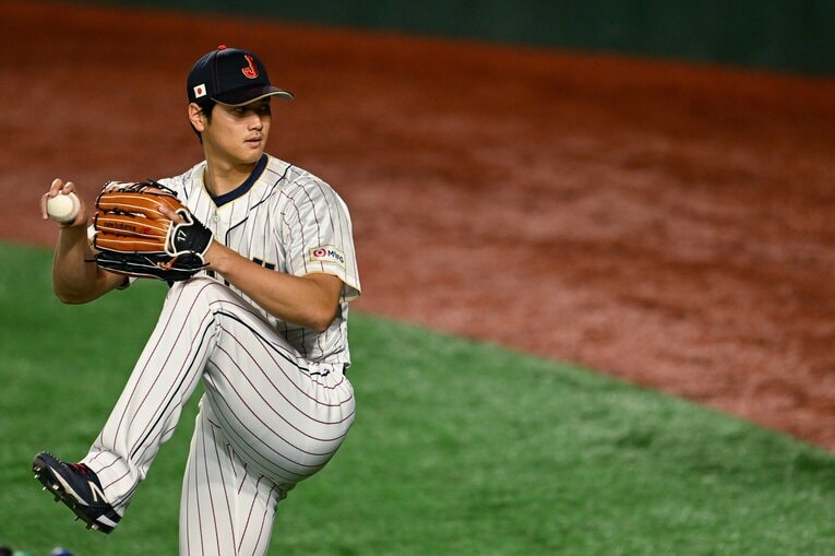 初戦の中国戦で先発登板が予想される大谷。投打両方での出場予定だ　©︎Nanae Suzuki