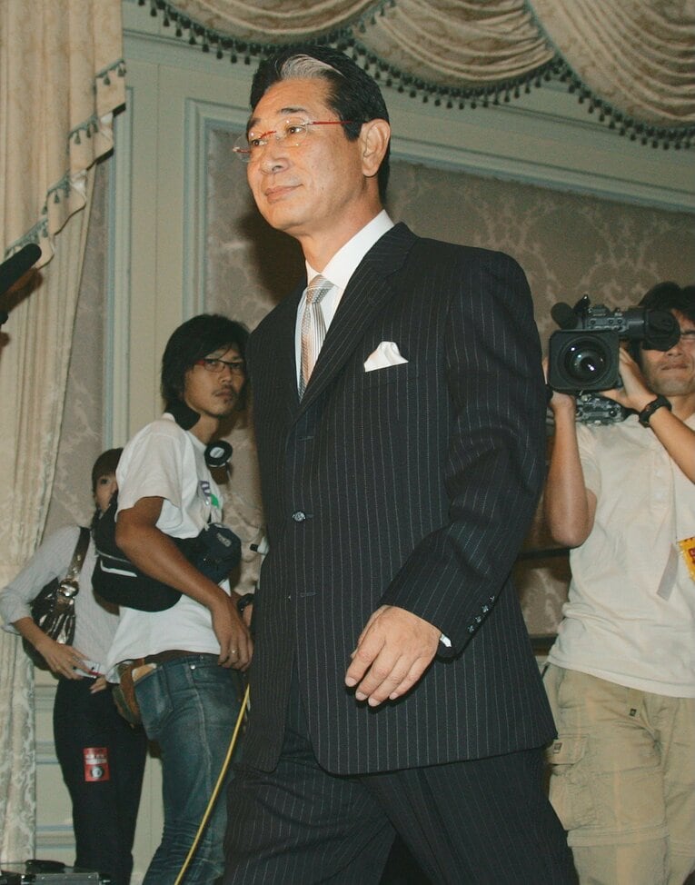 2005年9月、星野仙一はシニアディレクターとして阪神残留の意向を表明した ©JIJI PRESS