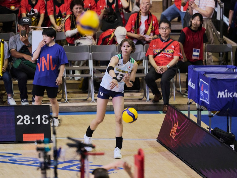 バレーボールネーションズリーグ 韓国戦　©︎Yuki Suenaga