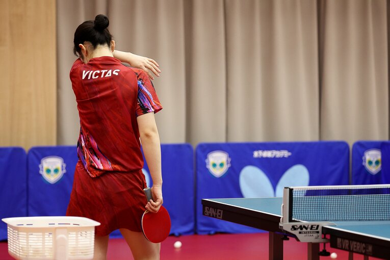 練習中の木原　©︎Shigeki Yamamoto