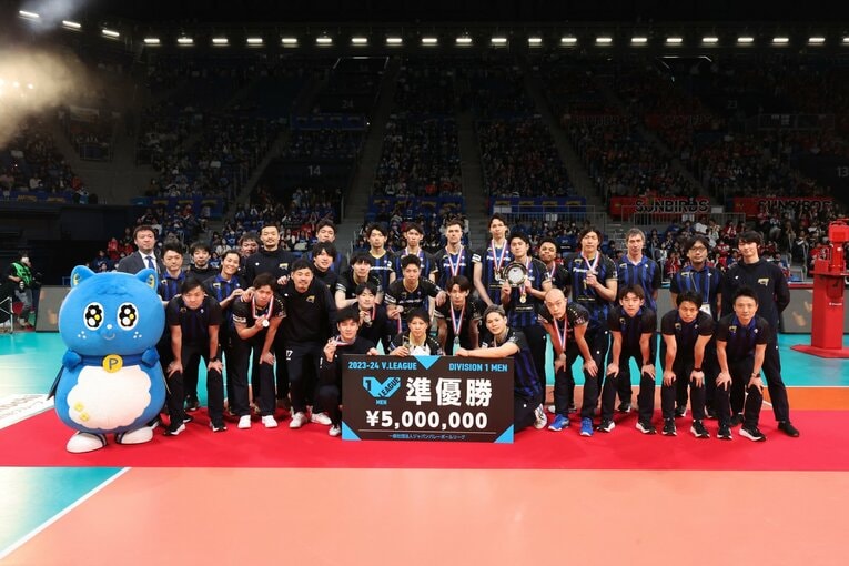 準優勝に終わったパナソニックパンサーズ　©︎JVL