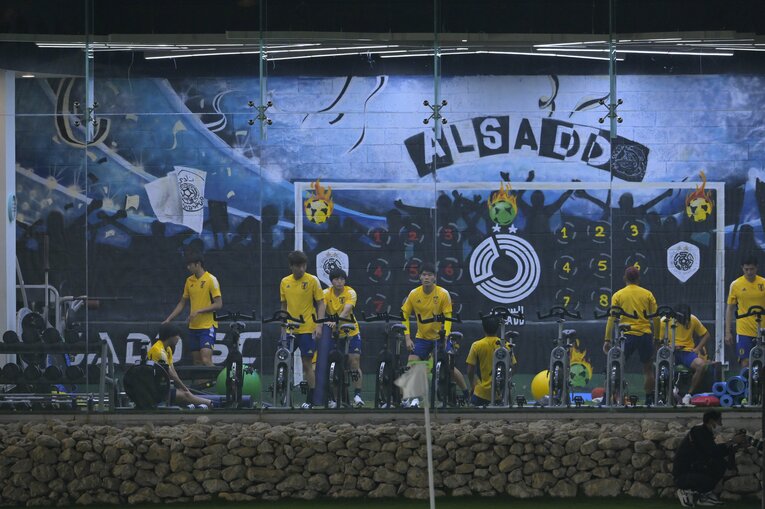 スペイン戦前日の練習　©Koki Nagahama／JMPA