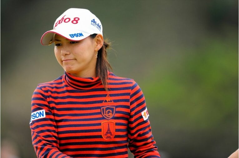 2013年の横峯さくら　©BUNGEISHUNJU