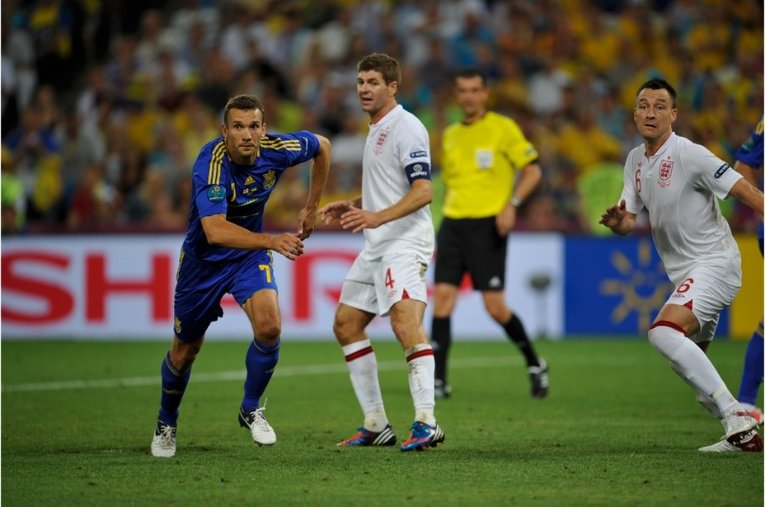 EURO2012のシェフチェンコとテリー©TakuyaSugiyama