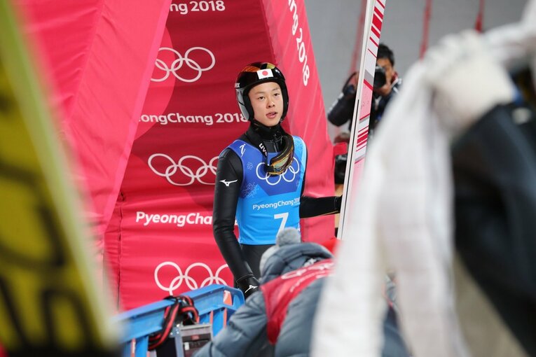 平昌五輪時の小林　©JMPA