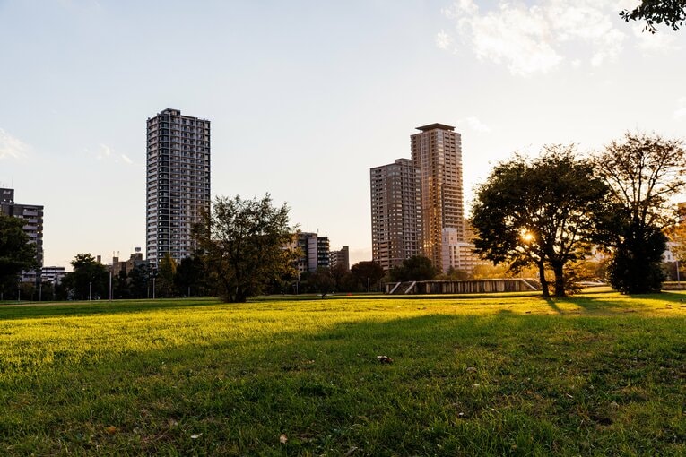 日生球場跡地からすぐの史跡公園・難波宮。大化の改新直後や聖武天皇の時代にわずかな期間都が置かれていたという