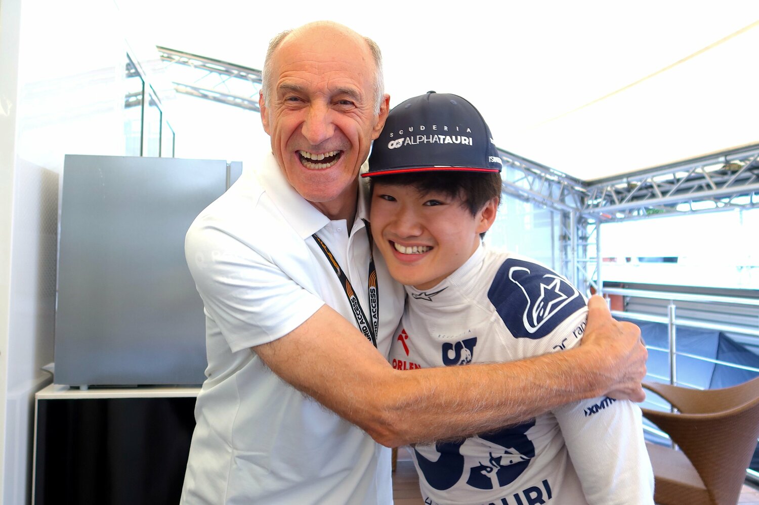 ヘルメットにプリントされた絵柄の元になったベルギーGPでの写真　©Msahiro Owari