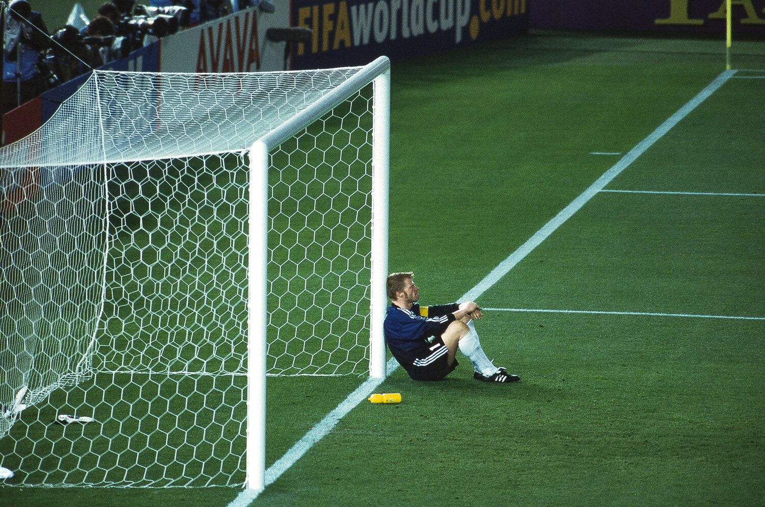 決勝戦で大会初の1試合2失点を喫したカーン。準決勝までに奪われたのは1ゴールのみとドイツ代表を牽引した　©Atsushi Kondo