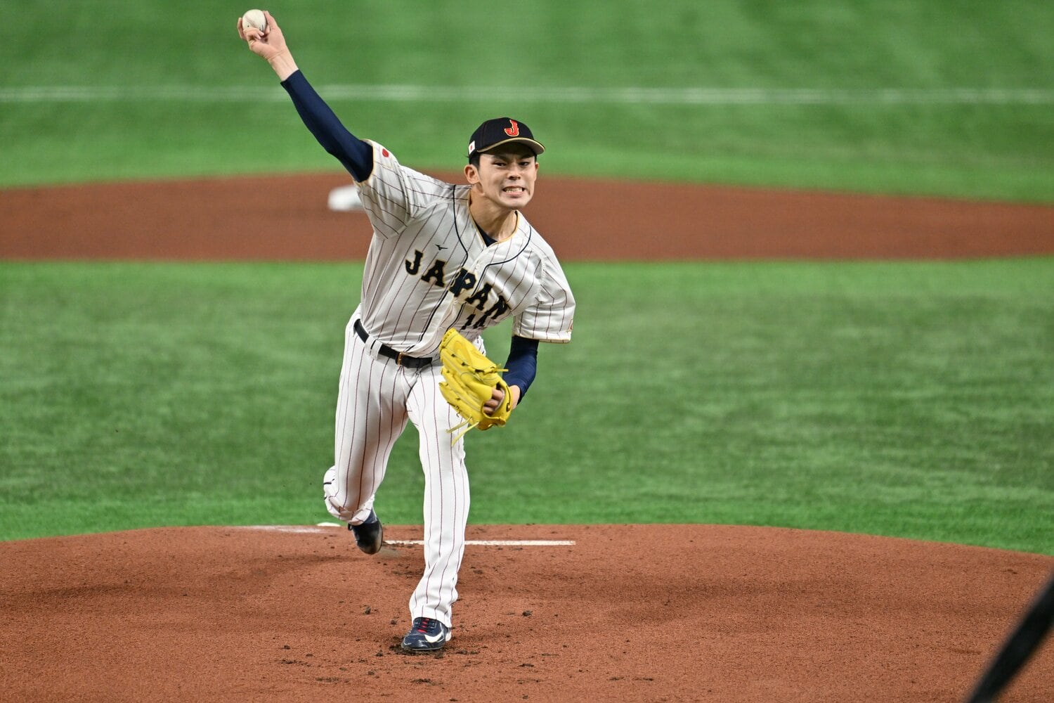 チェコ戦先発の佐々木朗希　©Naoya Sanuki