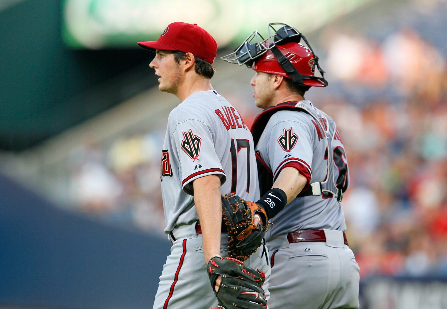 メジャーデビューを果たしたダイヤモンドバックス時代（2012年）。1年目で先輩捕手を批判する「強心臓」ぶりも… ©Getty Images