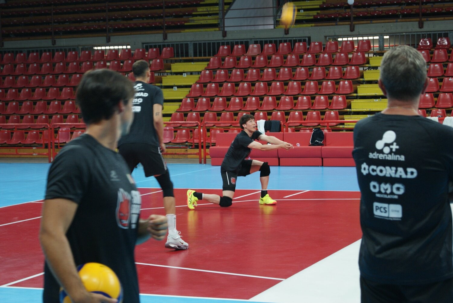 ペルージャの練習風景（8月下旬／筆者撮影）