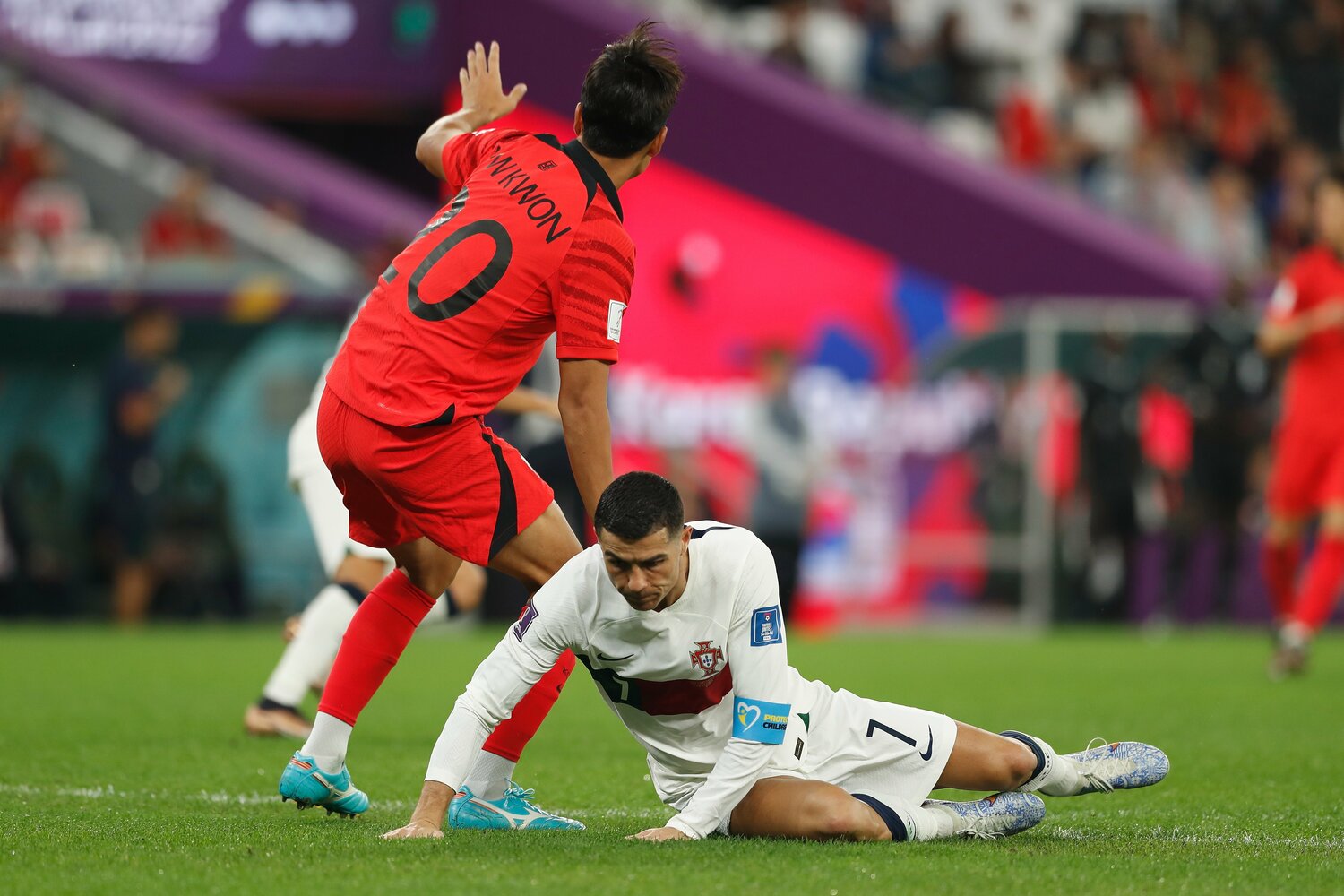 カタールW杯、韓国戦でのクリスティアーノ・ロナウド　©Mutsu Kawamori