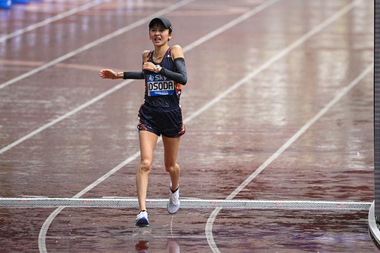 パリ五輪をかけた2023年のMGCでは序盤から積極的なレースを展開したものの、3位に終わる　©Asami Enomoto