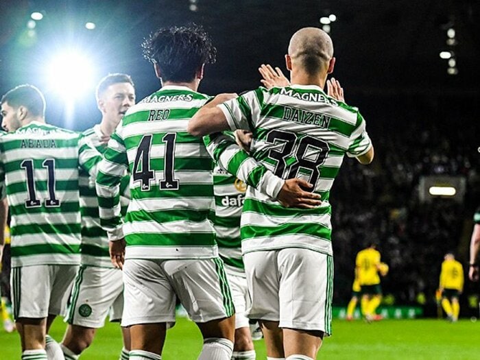 「ハタテが140万ポンドって冗談だろ？」前田大然ゴールに旗手怜央MOM、井手口陽介も… “セルティック5億3000万円トリオ”の勝算＜Number Web＞ photograph by Ross MacDonald/Getty Images