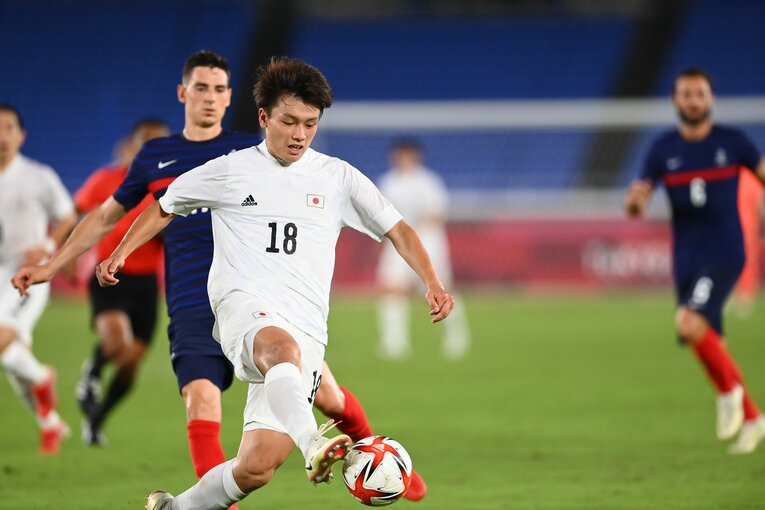 【上田綺世レア写真集／20枚超】東京五輪の上田綺世　©Takuya Kaneko/JMPA