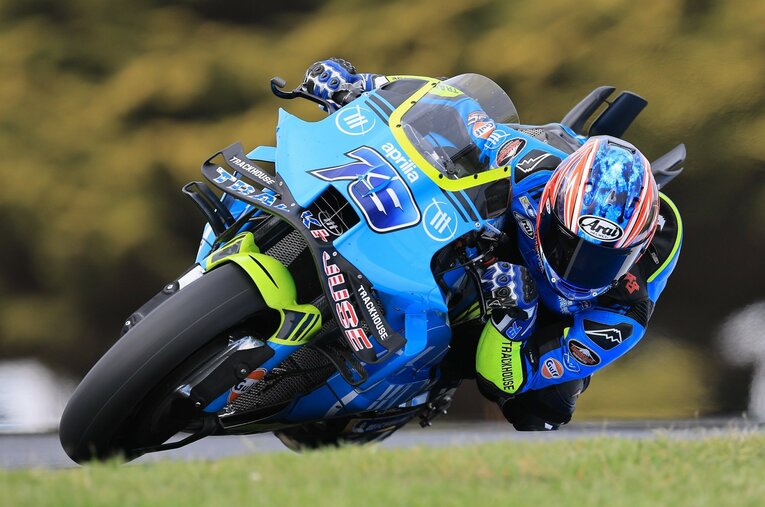 右手首の骨折からなんとか回復し、オーストラリアGPでは13位で完走した小椋 ／ photograph by Satoshi Endo