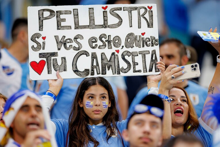 カタールW杯の女性サポーター　©Kiichi Matsumoto/JMPA
