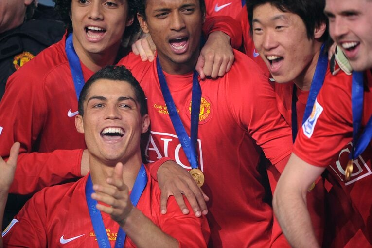 2008年クラブW杯でのC・ロナウド　©Takuya Sugiyama