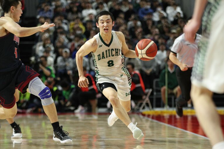 福岡第一高時代の河村　©JIJI PRESS