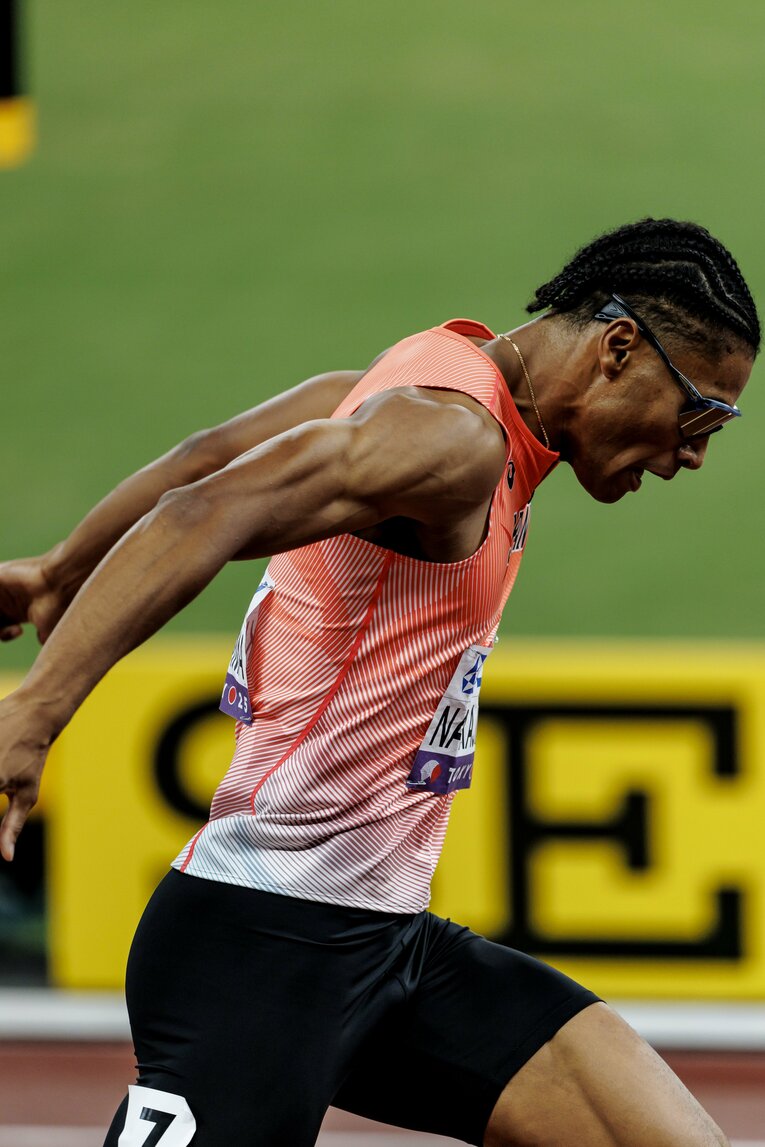 【東京世界陸上】1991年の高野進以来、34年ぶりとなる世界選手権での決勝進出を決めた中島　©Kiichi Matsumoto