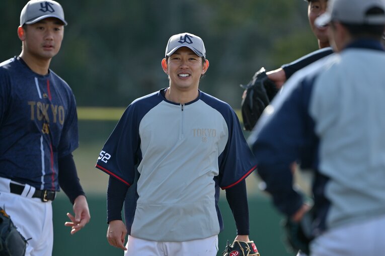 リリーフで生き残りをかける原樹理　©Hideki Sugiyama