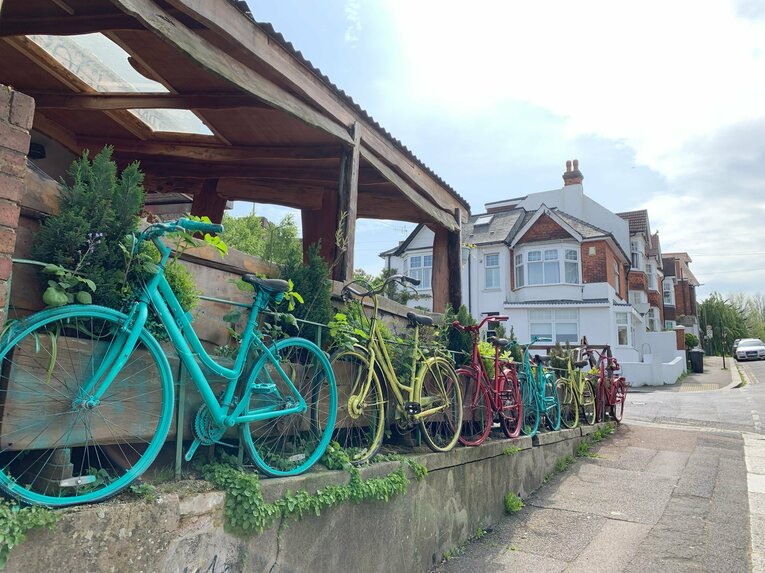 オシャレなブライトンの町並み　©Yoichi Igawa　