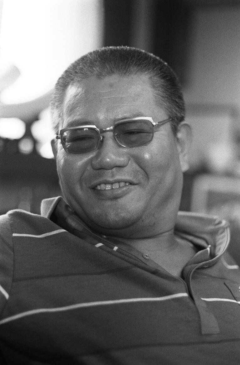 1987年に50歳で没した梶原一騎　©JIJI PRESS