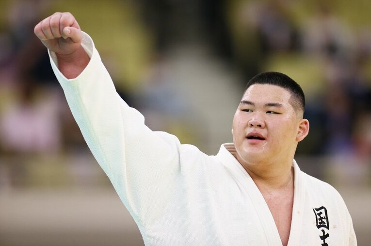 体重無差別で日本一を争う全日本選手権で初優勝を果たした斉藤立（20歳）。世界選手権100キロ超級の日本代表に選出された ／ photograph by AFLO SPORT