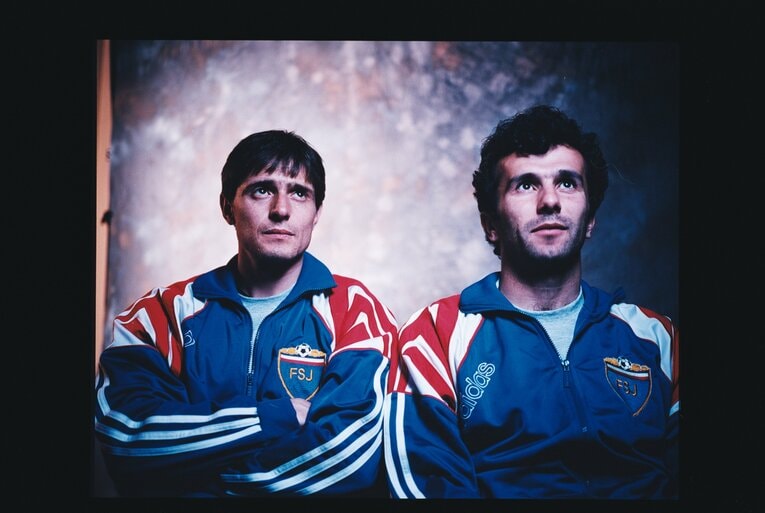 ストイコビッチとサビチェビッチ（1996年撮影）©Naoya Sanuki