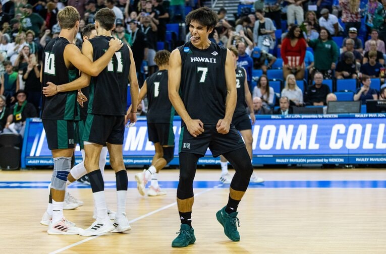 ハワイ大学時代の渡邉晃瑠（2022年）　©︎Getty Images