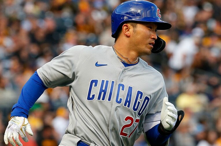 いきなり週間MVPに輝いた鈴木誠也。トラウトと同じ背番号27だが、そこまでには黒田博樹との秘話があった ／ photograph by Getty Images