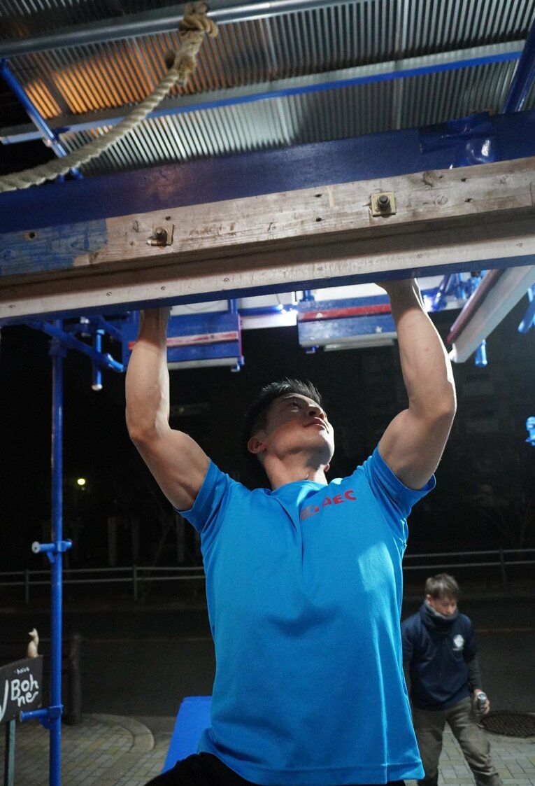 「亀パ」でのトレーニング風景　©NumberWeb