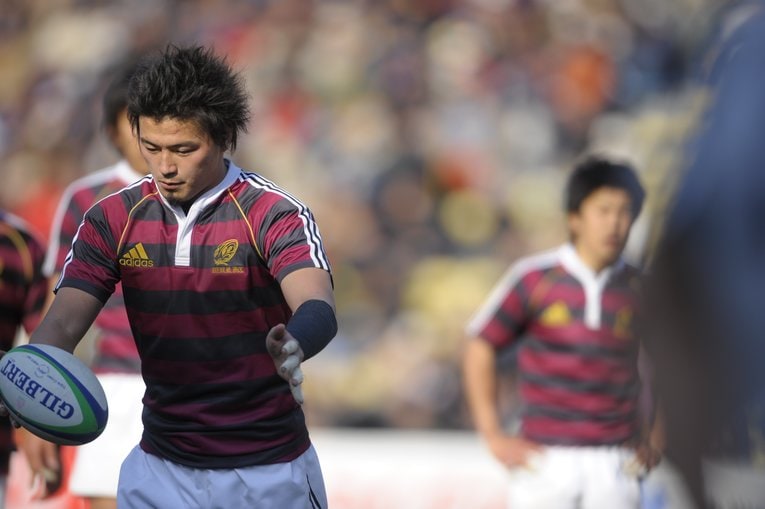 早稲田大時代の五郎丸歩（2008年）　©︎Takeo Momozono