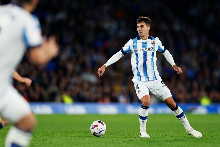 バルサが熱視線を送るとの報道もあったスビメンディ　©Daisuke Nakashima