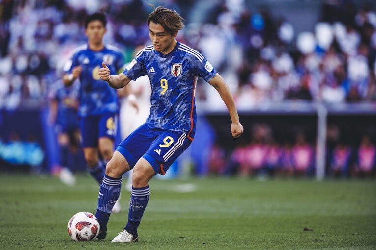 ポストプレーも光った上田綺世　©︎Kiichi Matsumoto